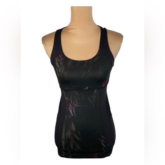 Lululemon Energy Tank Midnight Iris Multi / Black Size 4 - Picture 5 of 12